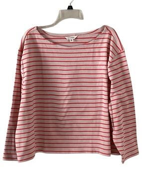 Lucky Brand Striped Cotton Scoop Crewneck Top XXL NWT